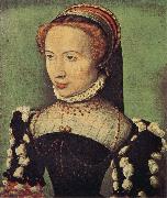 CORNEILLE DE LYON Portrait of Gabrielle de Roche-chouart oil on canvas